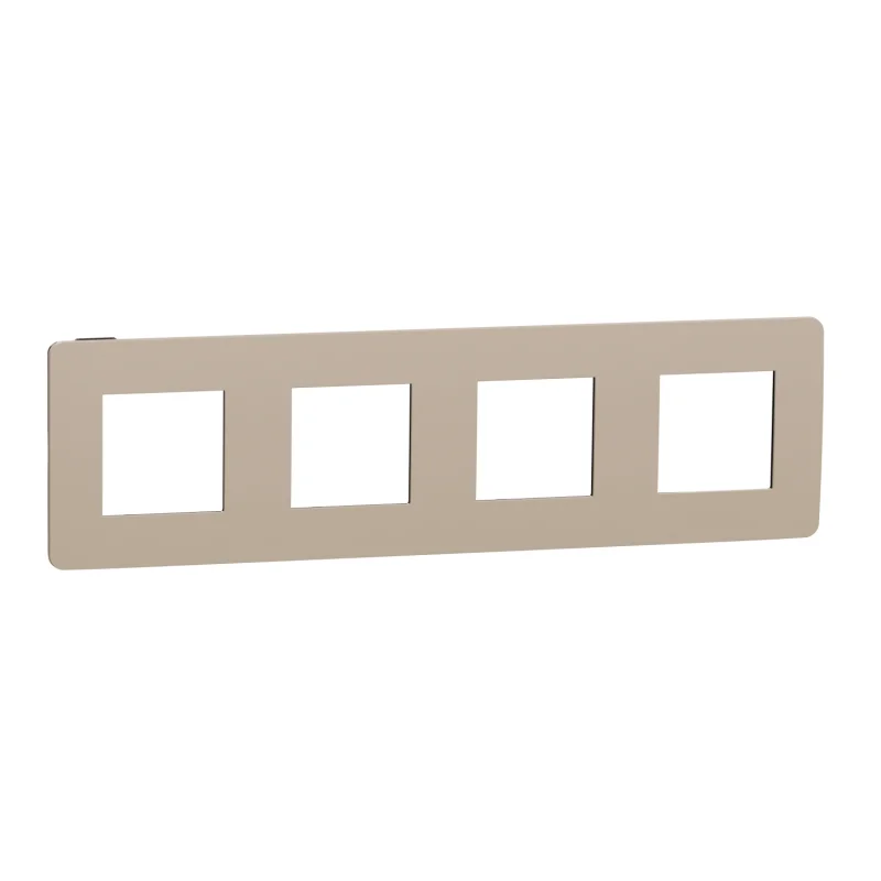 Frame 4x 2M Unica Studio, cappuccino/anthracite - SCHNEIDER ELECTRIC New Unica NU280828