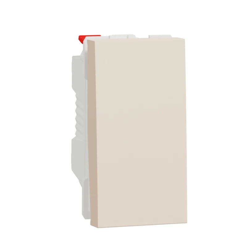 Еднополюсен бутон 10A, 1M, сл. кост - SCHNEIDER ELECTRIC New Unica NU310644