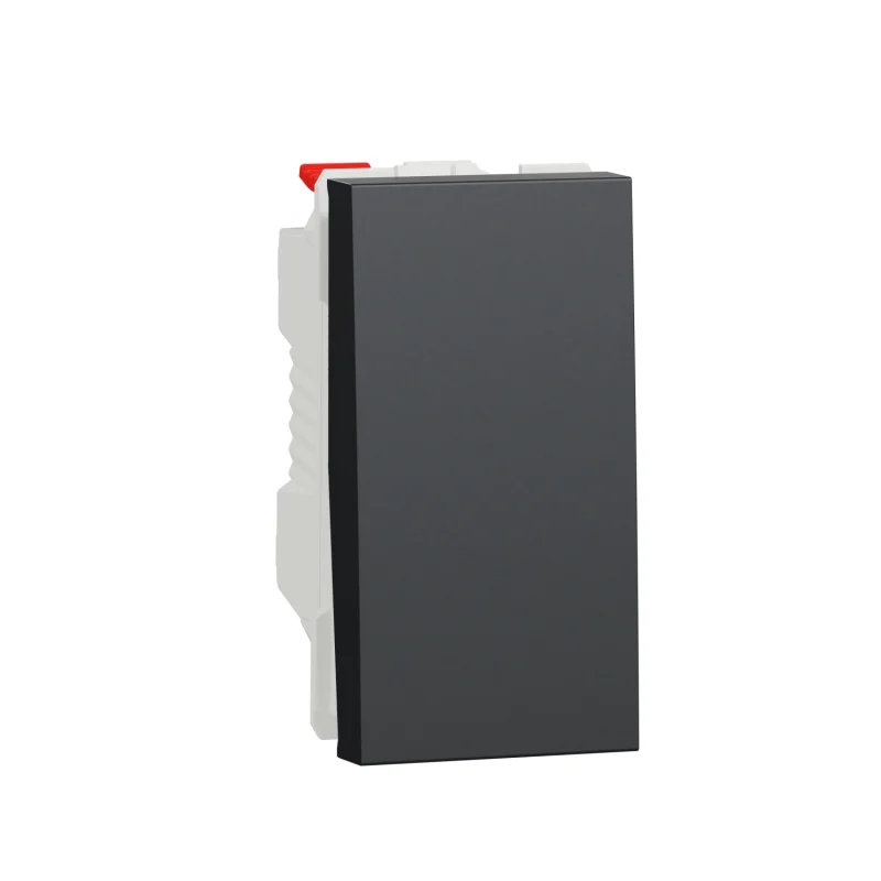 Schneider Electric One-way push button 10A, 1M, anthracite - SCHNEIDER ELECTRIC New Unica NU310654