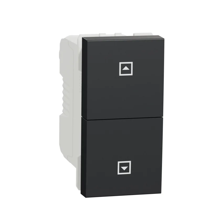 Schneider Electric Бутон за управление на щори 10A, 1M, антрацит - SCHNEIDER ELECTRIC New Unica NU310754SC