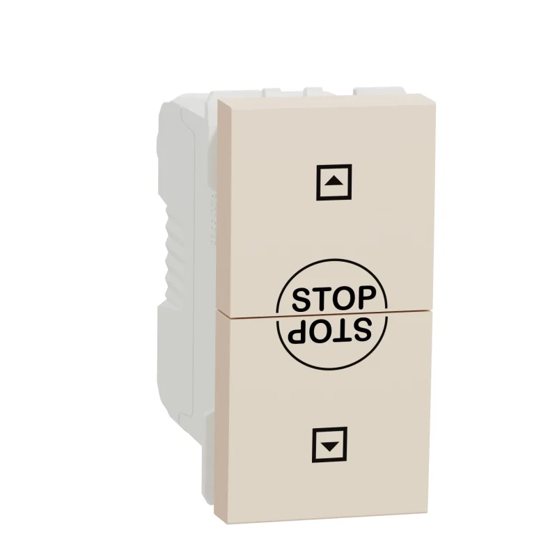 Schneider Electric Switch for shutter control 10A, 1M, ivory - SCHNEIDER ELECTRIC New Unica NU310844SC