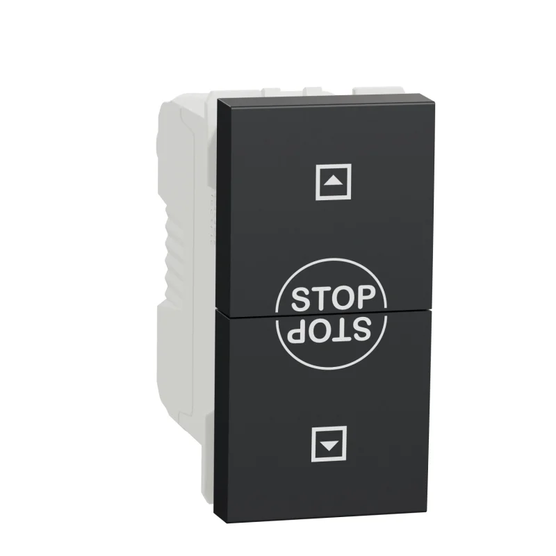 Ключ за управление на щори 10A, 1M, антрацит - SCHNEIDER ELECTRIC New Unica NU310854SC