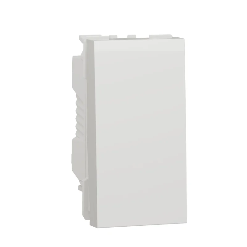 Schneider Electric One-way push button /NC, 1M, white - SCHNEIDER ELECTRIC New Unica NU313618