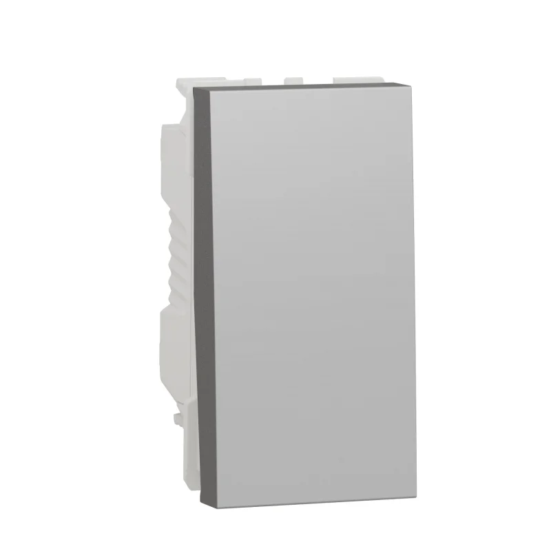 Еднополюсен бутон НО/НЗ, 1M, алуминий - SCHNEIDER ELECTRIC New Unica NU313630