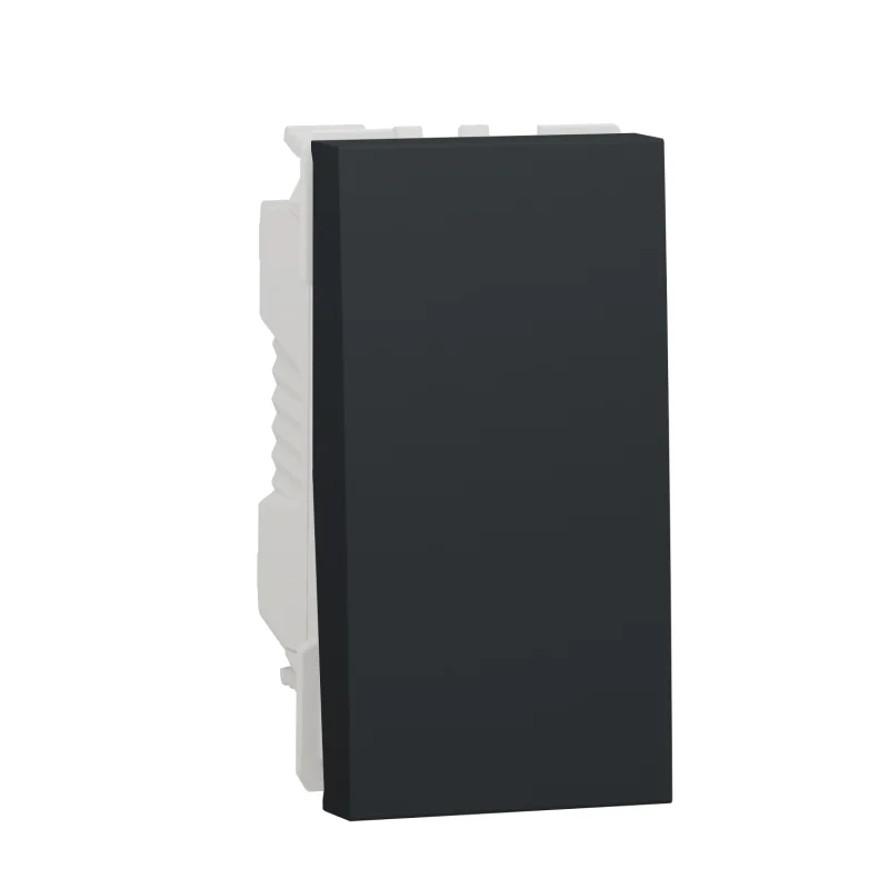 Schneider Electric One-way push button /NC, 1M, anthracite - SCHNEIDER ELECTRIC New Unica NU313654