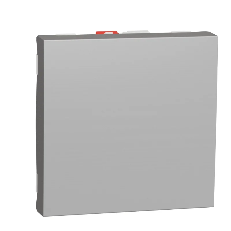 Schneider Electric Two-way switch 10A, 2M, aluminium - SCHNEIDER ELECTRIC New Unica NU320330
