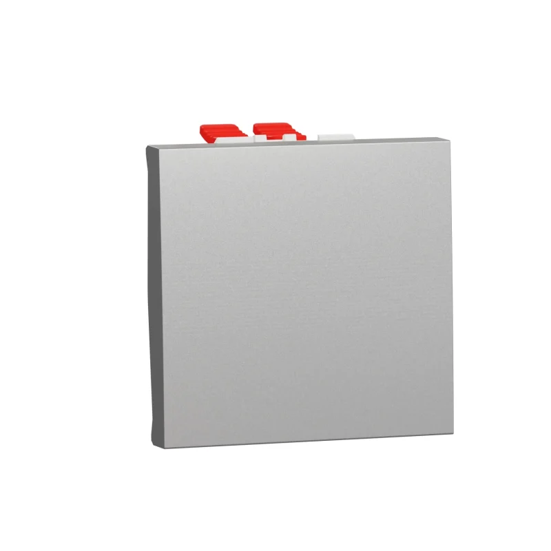 Intermediate switch 10A, 2M, aluminium - SCHNEIDER ELECTRIC New Unica NU320530