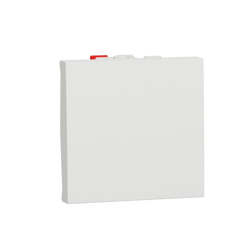 Schneider Electric Еднополюсен бутон 10A, 2M, бял - SCHNEIDER ELECTRIC New Unica NU320618
