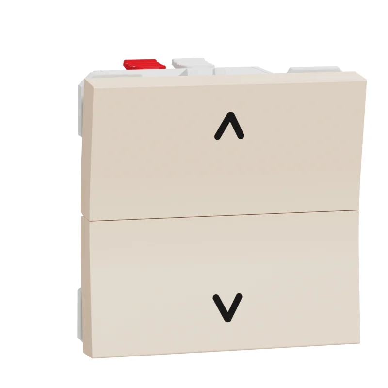 Бутон за управление на щори 6A, 2M, сл. кост - SCHNEIDER ELECTRIC New Unica NU320744