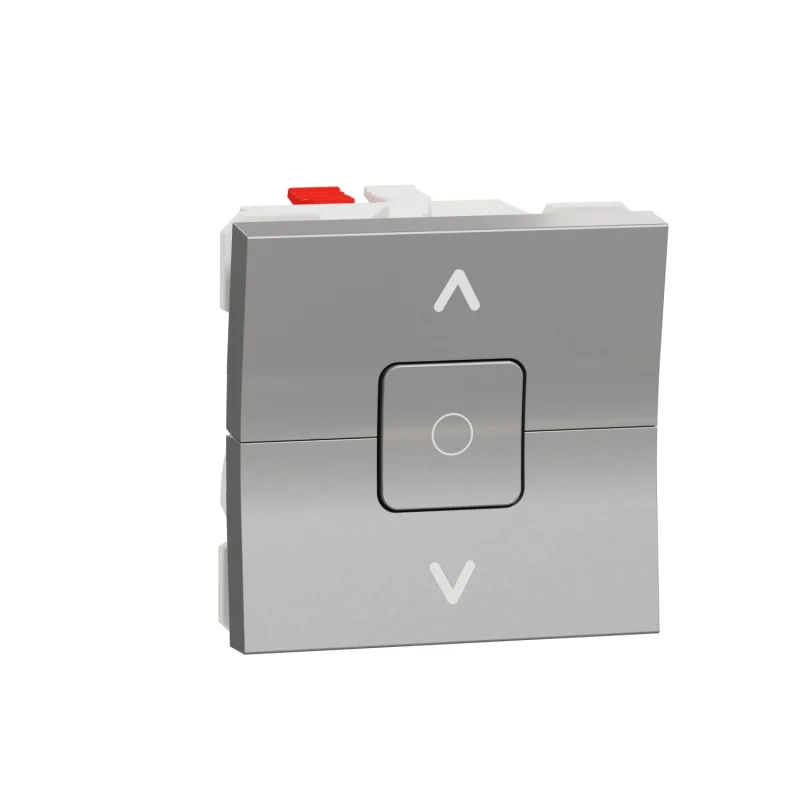 Ключ за управление на щори 6A, 2M, алуминий - SCHNEIDER ELECTRIC New Unica NU320830