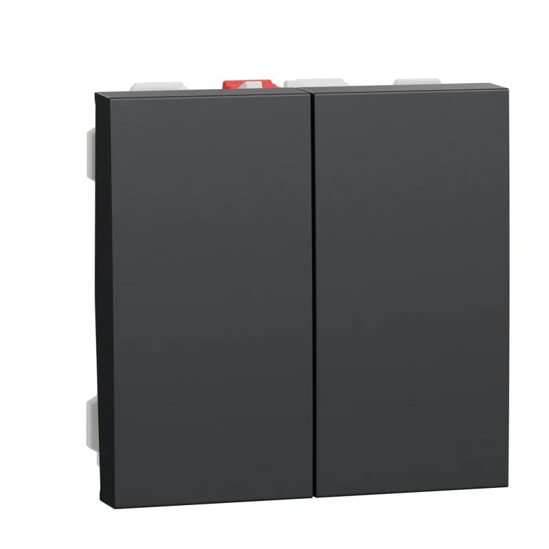 Сериен девиаторен ключ, 10A, 2M, антрацит - SCHNEIDER ELECTRIC New Unica NU321154