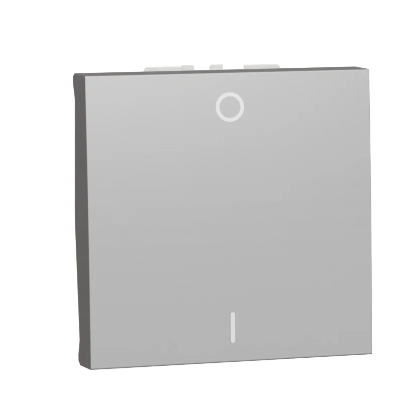 Schneider Electric Двуполюсен ключ 16А, 2M, алуминий - SCHNEIDER ELECTRIC New Unica NU326230
