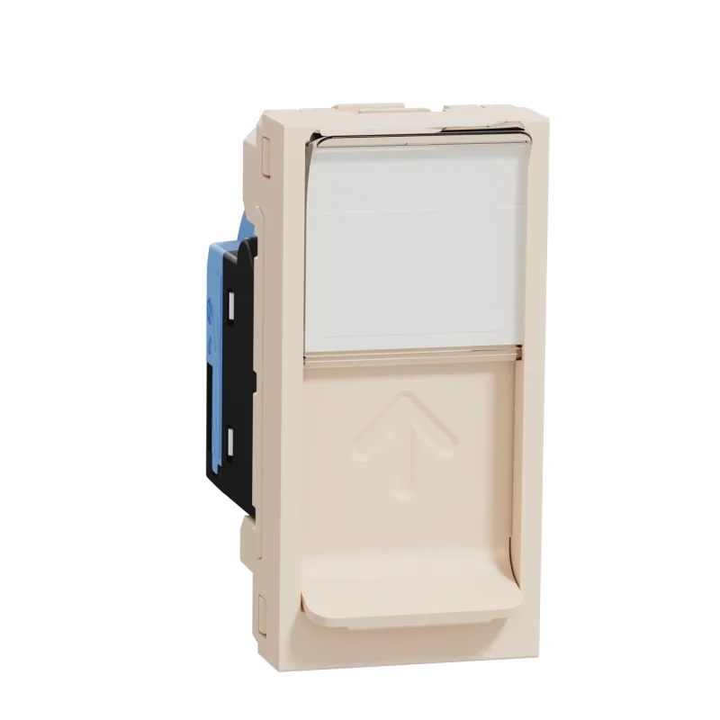 Schneider Electric Outlet RJ45, cat. 5e UTP, 1M, ivory - SCHNEIDER ELECTRIC New Unica NU341044