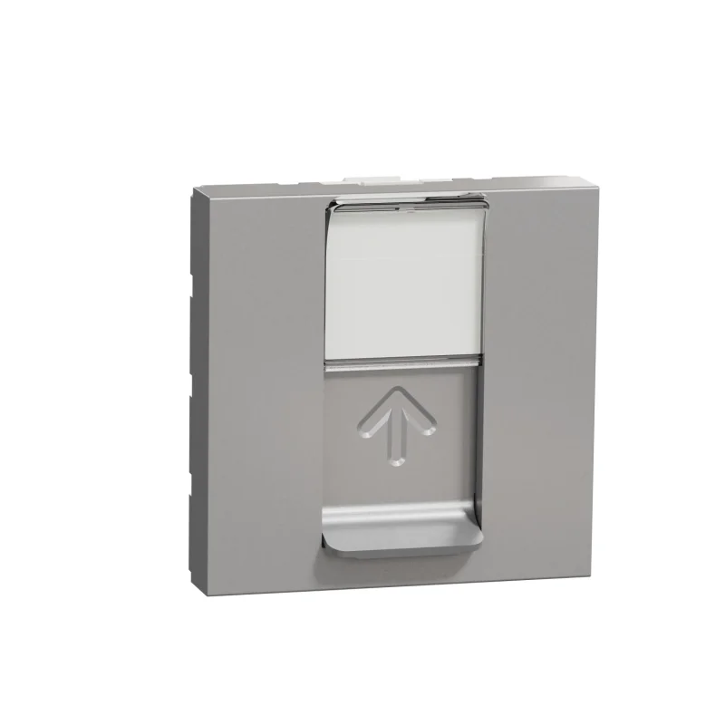 Розетка RJ45, кат. 6 UTP, 2M, алуминий - SCHNEIDER ELECTRIC New Unica NU341530