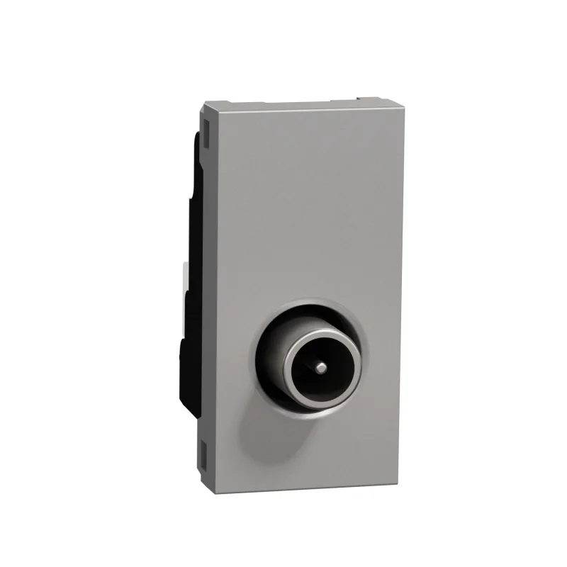 Schneider Electric Мъжка ТВ розетка звезда 1.5 dB, 1M, алуминий - SCHNEIDER ELECTRIC New Unica NU346130