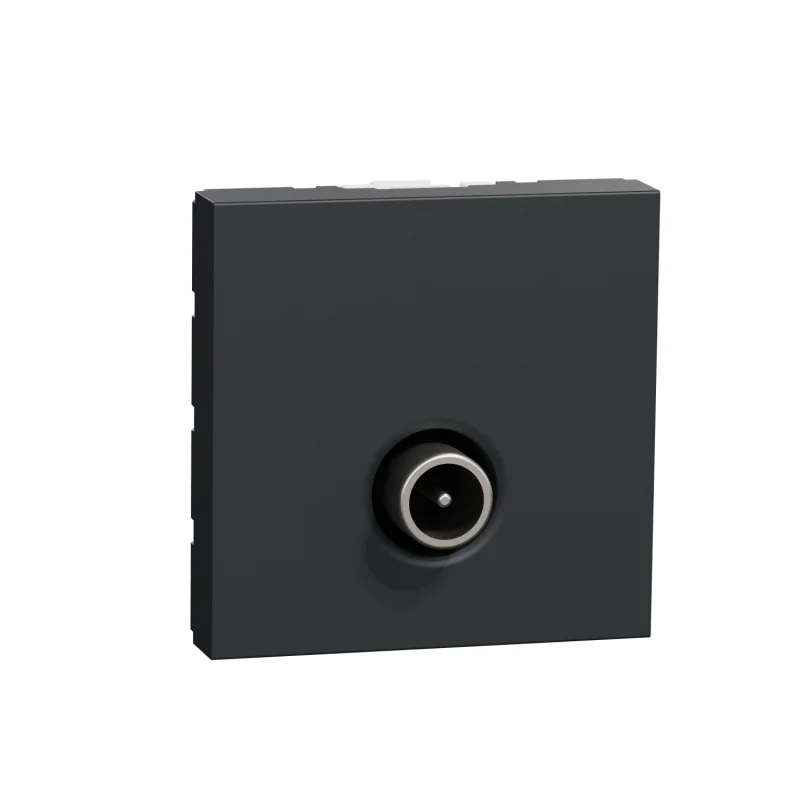 Schneider Electric Male TV outlet star 1.5 dB, 2M, anthracite - SCHNEIDER ELECTRIC New Unica NU346254