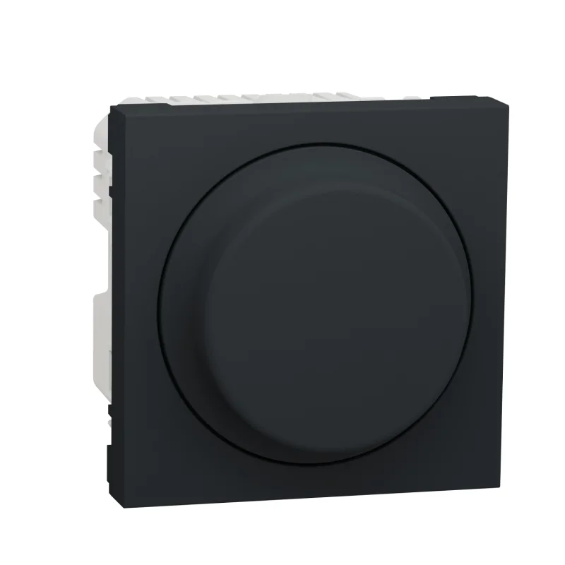 Димер с бутон 400W универсален, 2M, антрацит - SCHNEIDER ELECTRIC New Unica NU351454