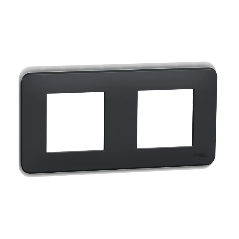 Schneider Electric Frame 2x 2M Unica Pro, anthracite - SCHNEIDER ELECTRIC New Unica NU400454