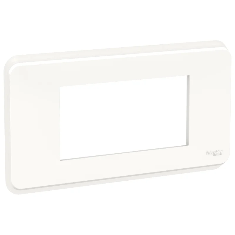 Frame 4M Unica Pro, white - SCHNEIDER ELECTRIC New Unica NU411418