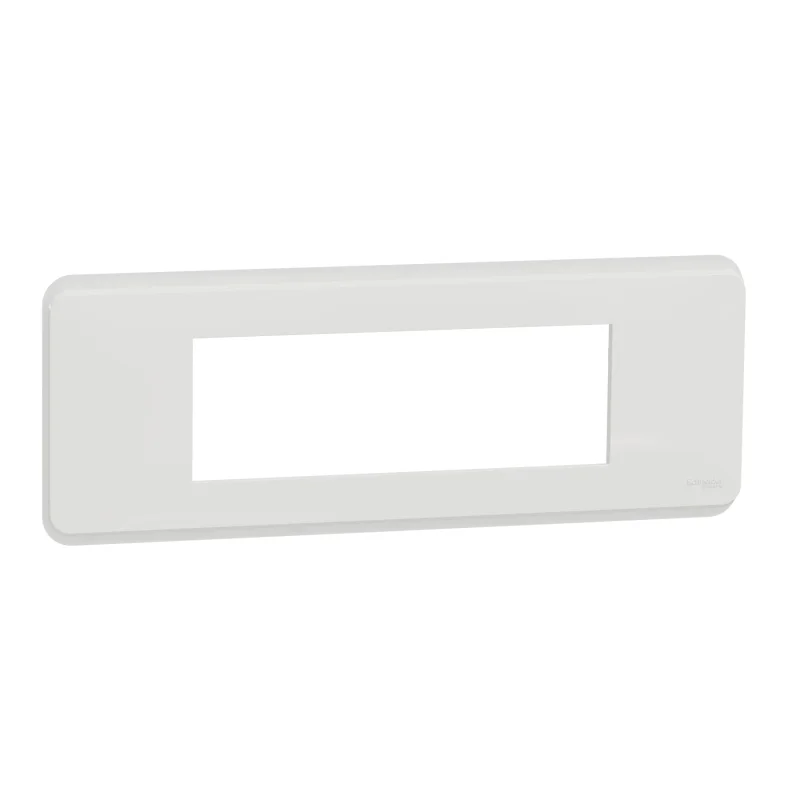 Frame 6M Unica Pro, white Antibacterial - SCHNEIDER ELECTRIC New Unica NU411620