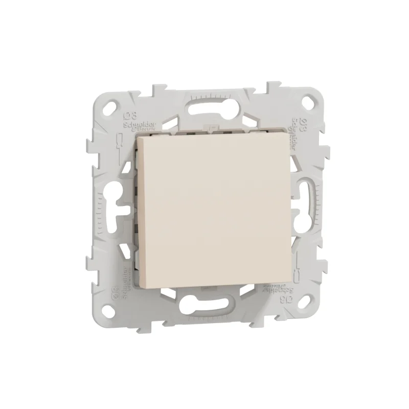 Schneider Electric Ключ 10A, с монтажна рамка, 2M, сл.кост - SCHNEIDER ELECTRIC New Unica NU520144
