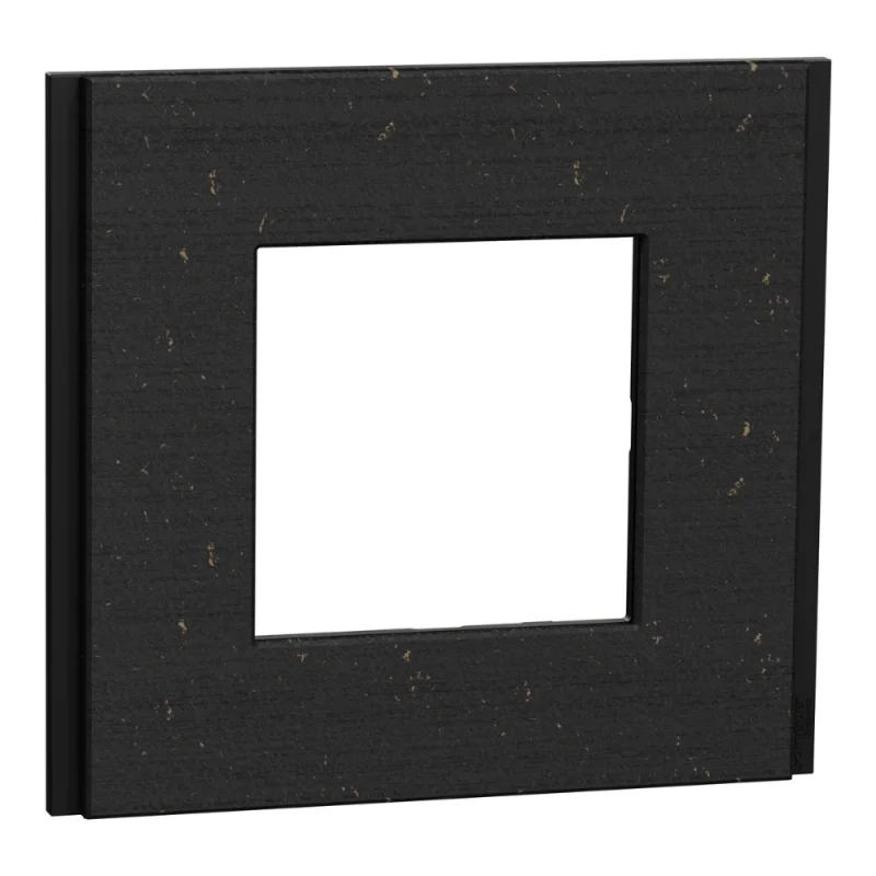 Schneider Electric Frame 1x 2M Unica Deco, dark wood - SCHNEIDER ELECTRIC New Unica NU600274