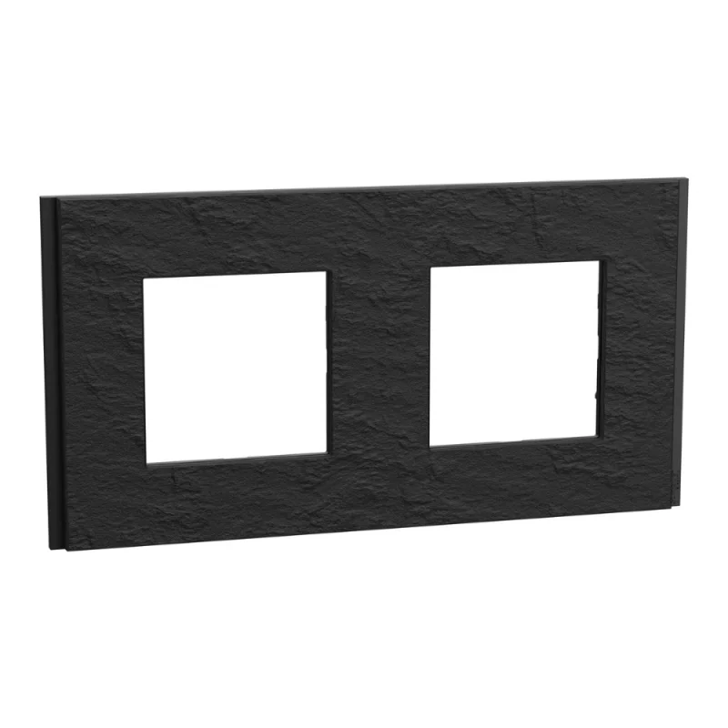 Schneider Electric Frame 2x 2M Unica Deco, stone - SCHNEIDER ELECTRIC New Unica NU600477