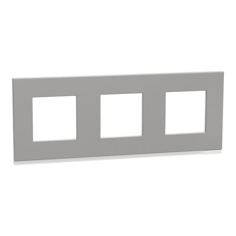 Schneider Electric Рамка 3x 2M Unica Pure, алуминий - SCHNEIDER ELECTRIC New Unica NU600680