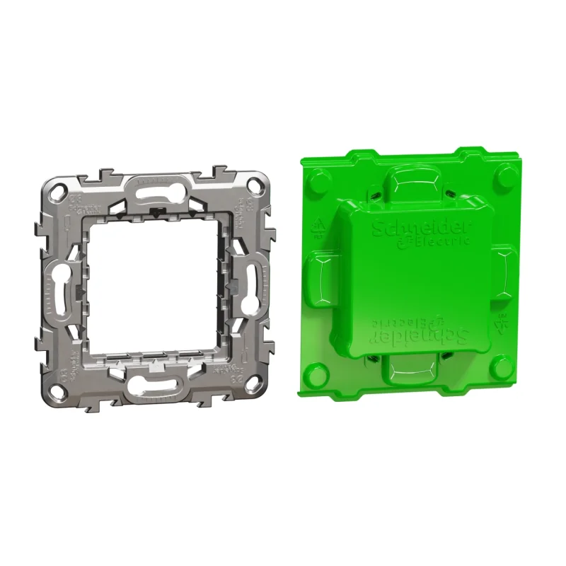 Schneider Electric Mounting frame 2M - metal with protector for paint - SCHNEIDER ELECTRIC New Unica NU7002C