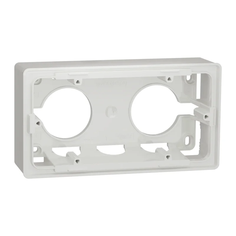 Kонзола за открит монтаж 2x 2M, Unica Studio, бял - Schneider Electric Unica NEW NU800418