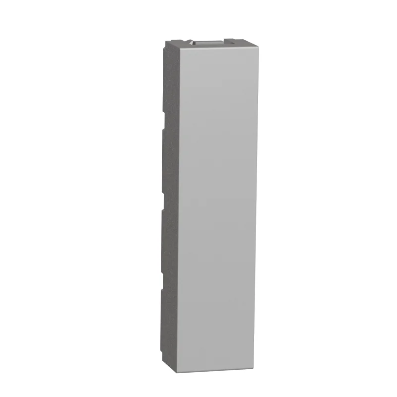 Schneider Electric Blank module, 1/2M, aluminium - SCHNEIDER ELECTRIC New Unica NU986430