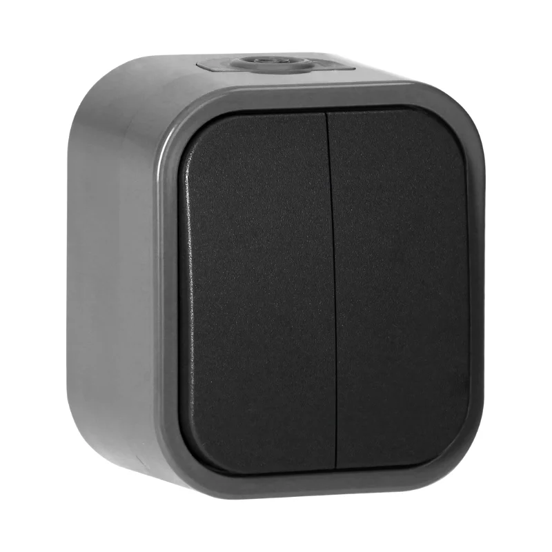 ORNO Ключ сериен ОМ 10A IP54 Сив/черен - Orno Series B2 OR-OE-7801/GB