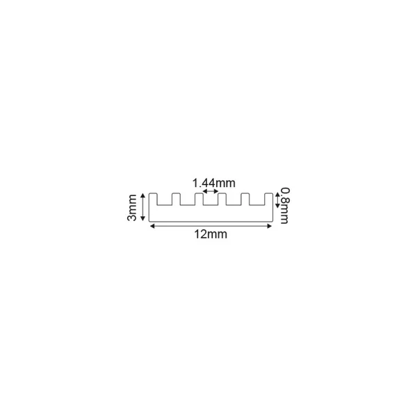 Profile Accessories Sim P42AU – ACA aluminium profile, 2 m, silver