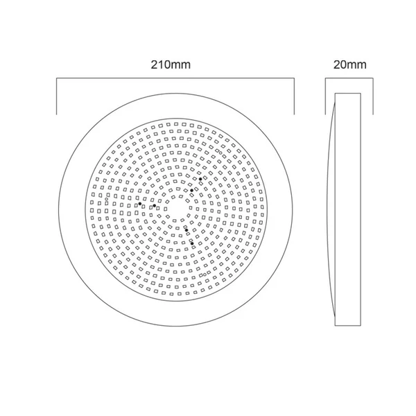 Осветление за басейн и фонтан PISC20RGB – ACA тяло за басейн, 20 W, 12V DC, IP68, бял