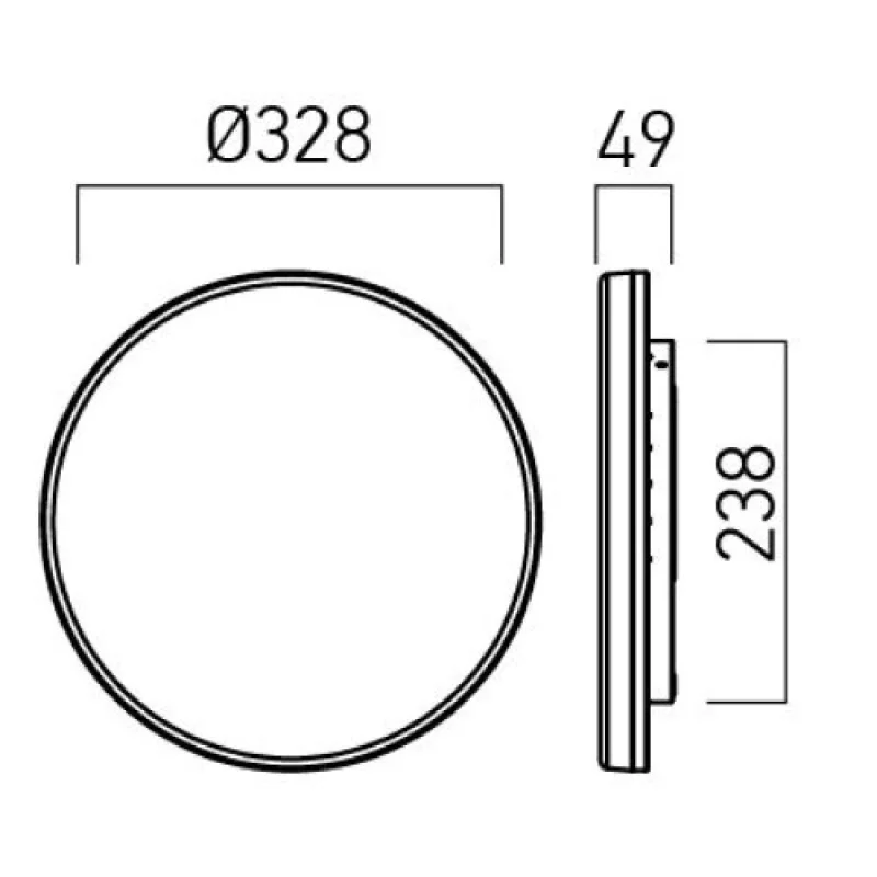 Xplanner PLN02CCT24WCCT – Arelux LED фасаден плафон в бял, 1X24W, IP54