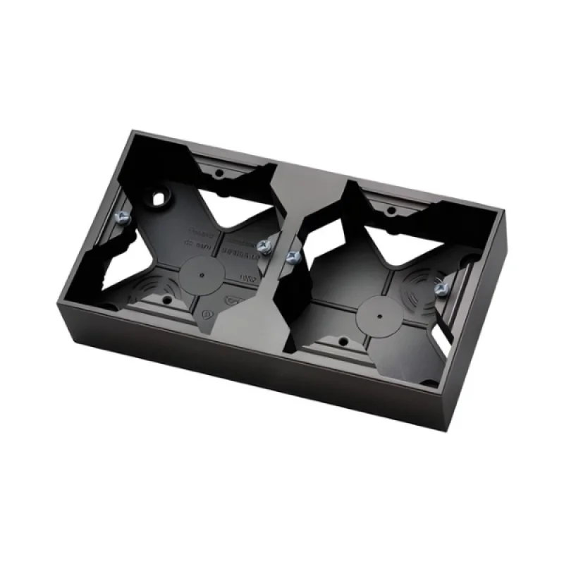 Bracket 2x surface mounting Black - OSPEL Aria PNP-2U/33