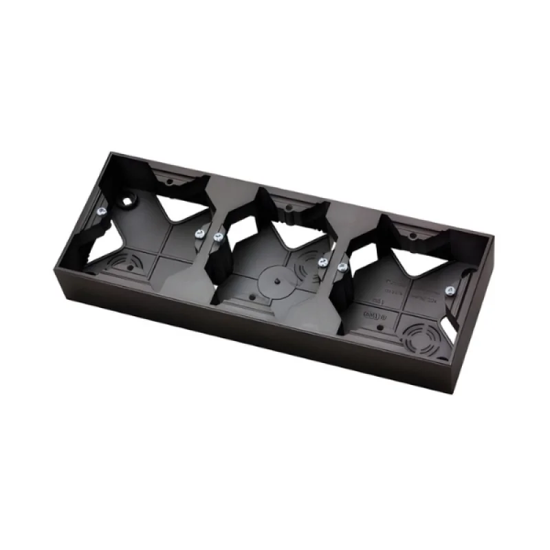 OSPEL Bracket 3x surface mounting Black - OSPEL Aria PNP-3U/33