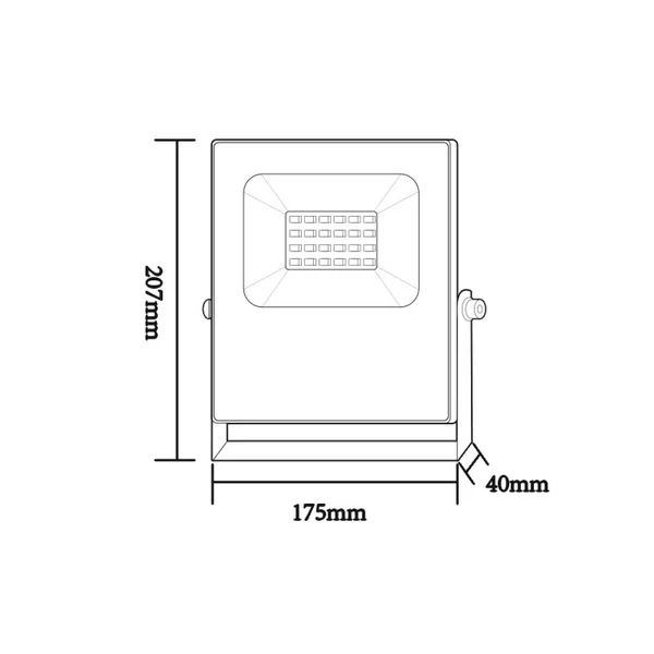 Спотове Q Q20RGBW – ACA спот, 20 W, 230V AC, IP66, черен