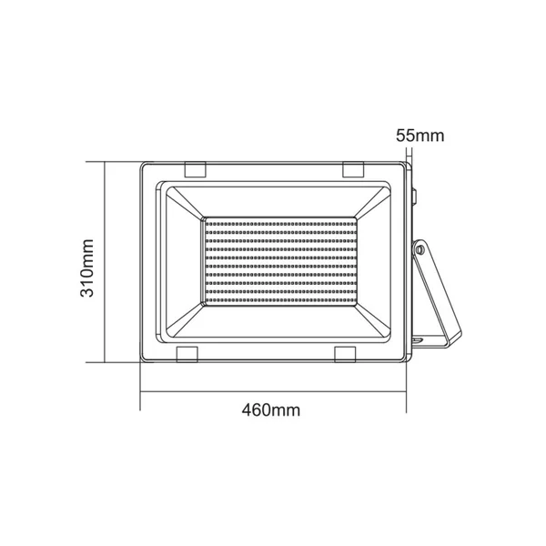 Спотове Q Q30030 – ACA спот, 300 W, 3000K, 230V AC, IP66, черен