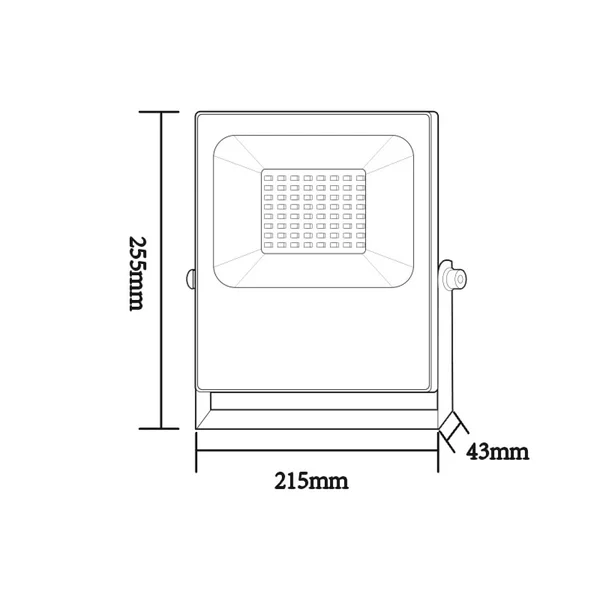 Спотове Q Q50RGBW – ACA спот, 50 W, 230V AC, IP66, черен