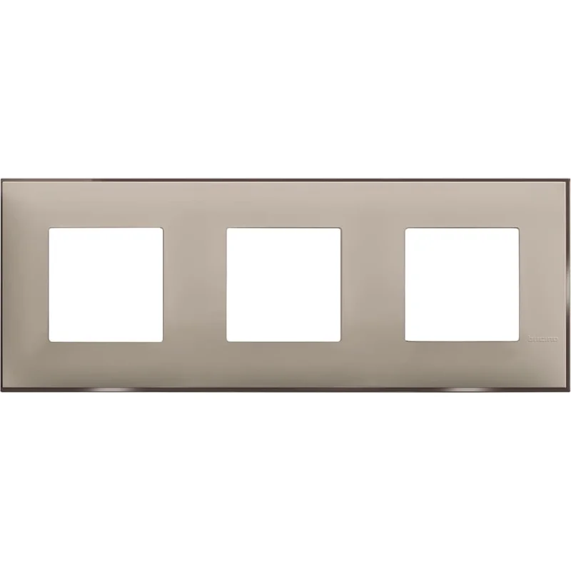 Frame 3x 2M Cream satin /blister pack/ - bticino Classia R4802M3CS
