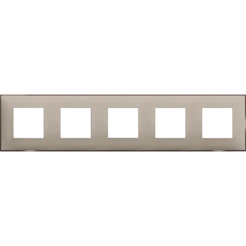 Frame 5x 2M Cream satin /blister pack/ - bticino Classia R4802M5CS
