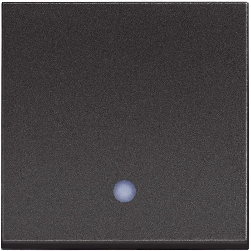 Intermediate switch with backlight 2M Black /blister pack/ - bticino Classia RG4004M2L