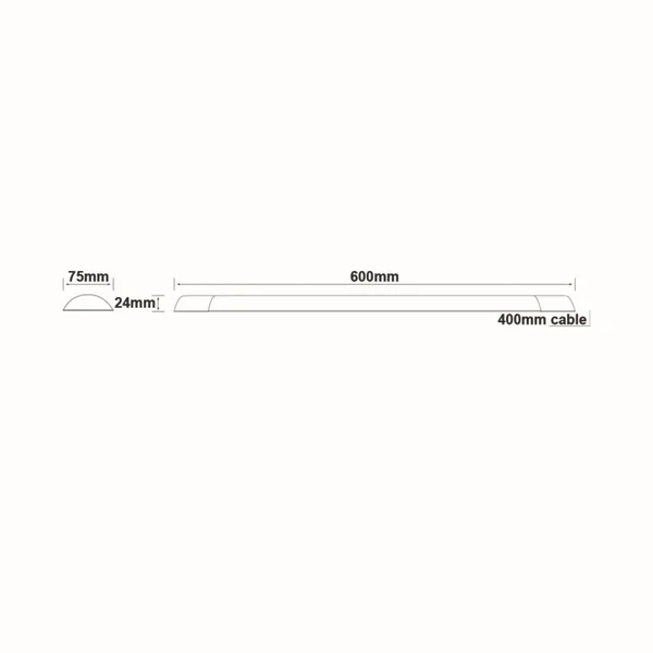 Linear Luminaires RIMO1960 – ACA linear luminaire, 19 W, 6000K, 230V AC, IP40