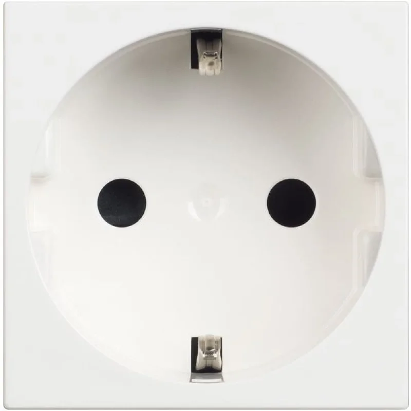 Schuko socket 2P+E with children's protection 2M White /blister pack/ - bticino Classia RW4141