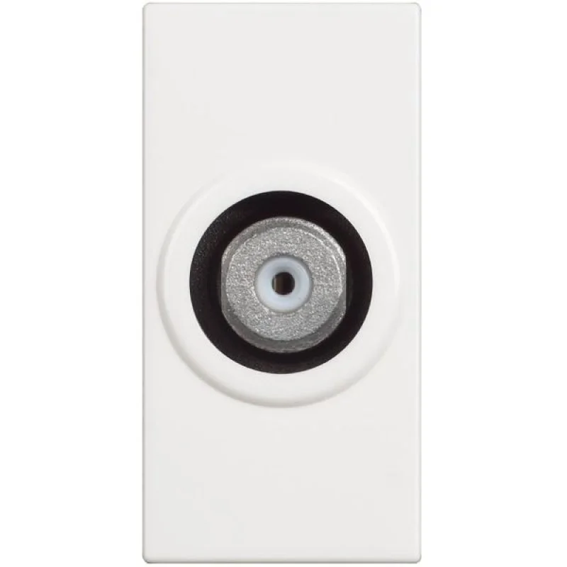 TV outlet F connector 1M White /blister pack/ - bticino Classia RW4202F