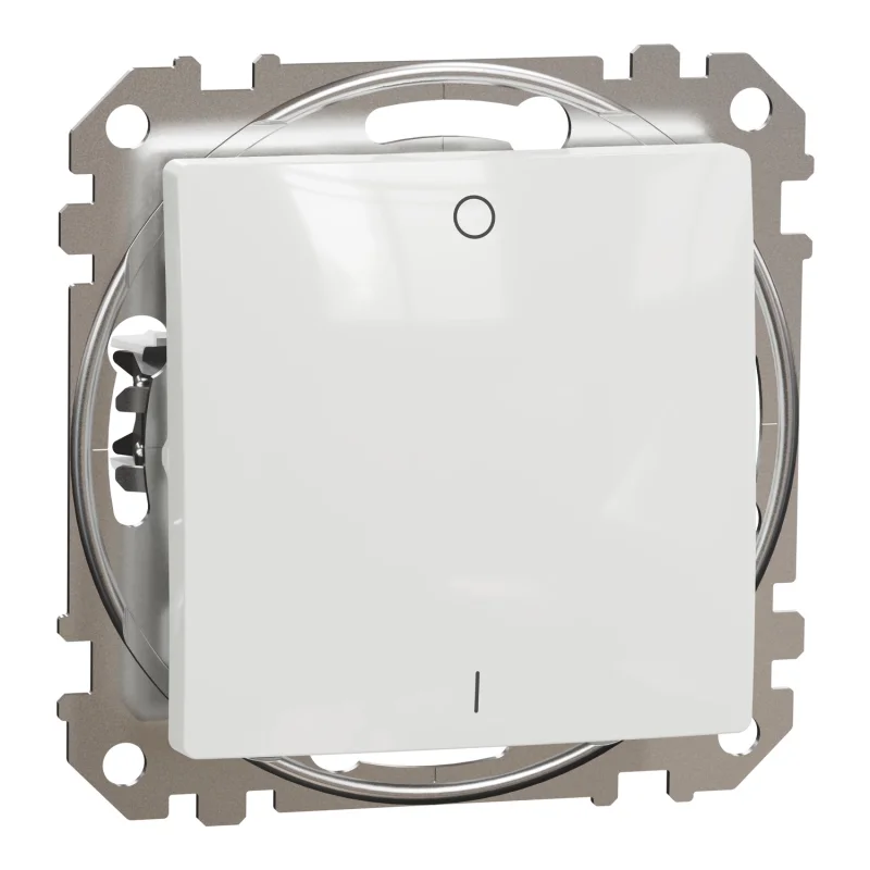 Schneider Electric Двуполюсен ключ 10A I/O Бял - Schneider Electric Sedna Design SDD111102