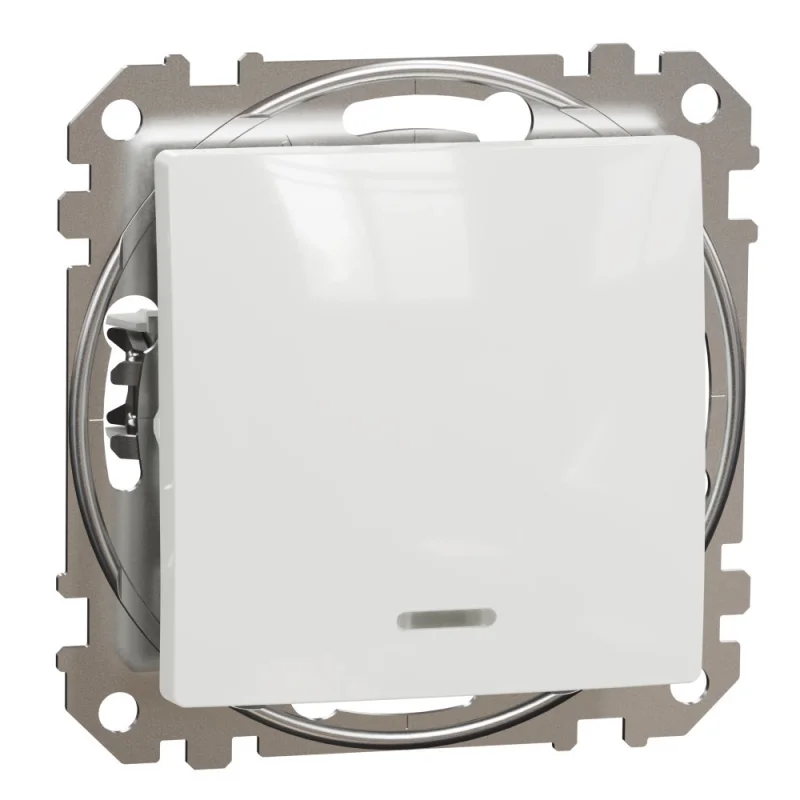 Schneider Electric Двуполюсен ключ с индикация 16A I/O Бял - SCHNEIDER ELECTRIC Sedna Design SDD111162N