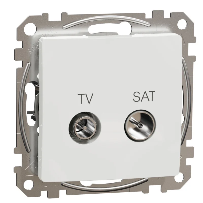 Schneider Electric TV+SAT Outlet end 4dB White - SCHNEIDER ELECTRIC Sedna Design SDD111471S
