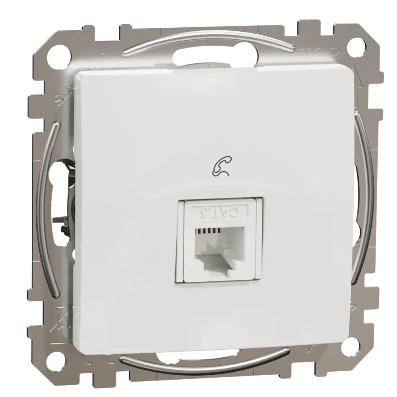 Schneider Electric Outlet RJ11 telephone White - SCHNEIDER ELECTRIC Sedna Design SDD111491